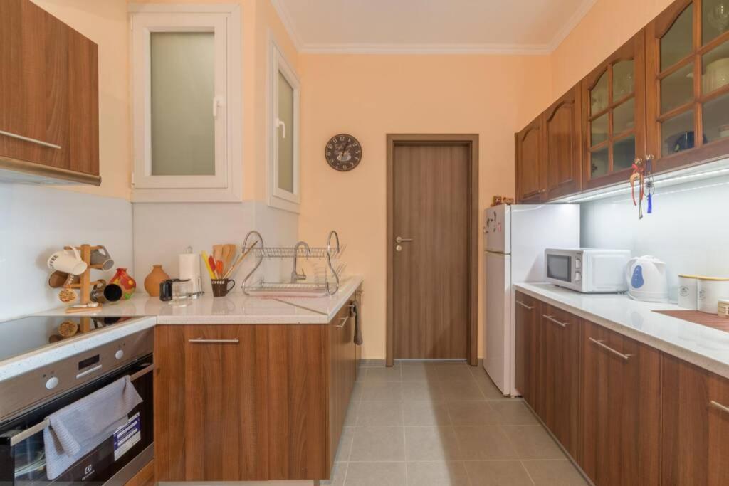Bright Newly Renovated Apt Near Beach & Center+Ac Anemomylos Экстерьер фото